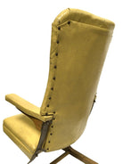 Vintage Rock-a-Chair Cantilever Rocker Chair in Harvest Gold Vinyl