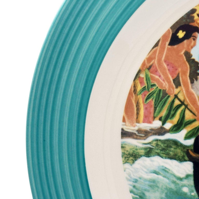 16" Eugene Savage "Festival of the Sea" Serving Platter, Lynn Krantz Dish Books