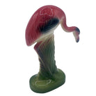 Mid-century Matching Miniature Pink Flamingo Ceramic Tabletop Figure Statues