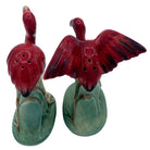 Mid-century Flying Flamingo Ceramic Salt & Pepper Shaker Set, Japan