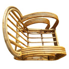 Restored 4-Strand Double Arch Speed Arms Rattan Sofa & Chairs Livingroom Set