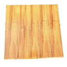 Restored Rattan & Koa Wood Square Coffee Table w/ Stacked Rattan Legs