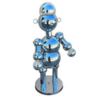 1975 Post-Modern Chrome Bubble Ball Robot Table Lamp by Torino Lamps