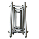 Paul Mayen Style Chrome Tubular Stacked Cocktail Table