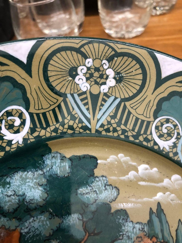 Early 1900s Pottery Buffalo Pottery Deldare "Dr Syntax" Plate