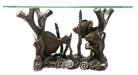 Aquatic Marcel Bouraine "Turbot" Bronze Art Deco Console Table by Phyllis Morris