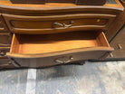 Antique French Provincial Dresser with Mirror Top by RWAY