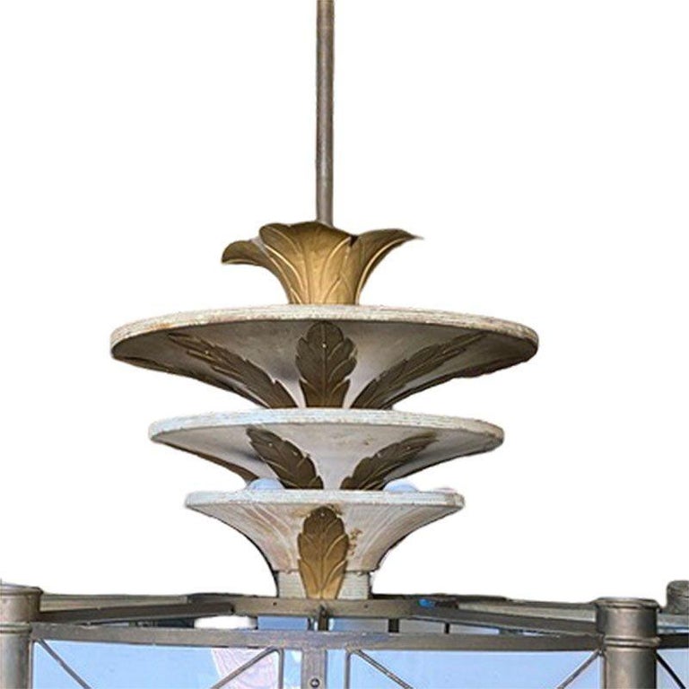 Grand Hollywood Theater 32 Light Chandelier with Palm Motif