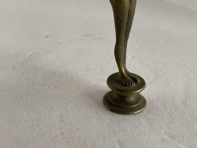 Bronze Art Nouveau Nude Women Letter Wax Seal Stamp