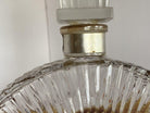 Art Deco Stepped Art Glass Perfume Bottle W/ Deer Motif