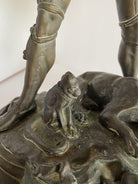 Victorian Bronze Jester Sculpture by After Alfred Barye, France 1860