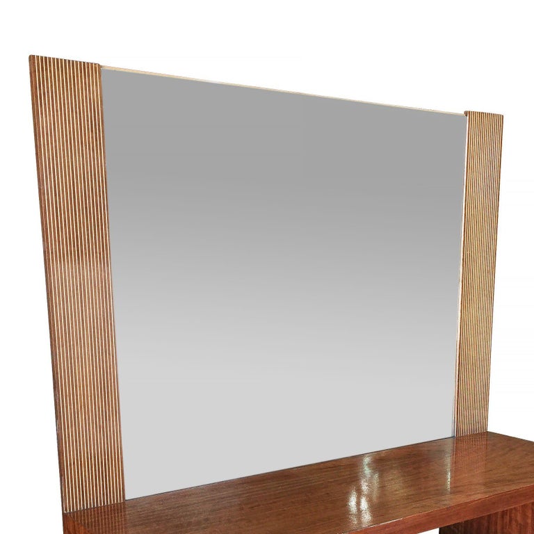 Asymmetrical Midcentury Bedroom Set, Vanity