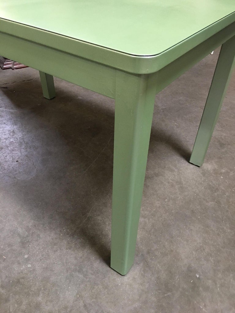 Midcentury Steelcase Tanker Dining Table and Chairs Set