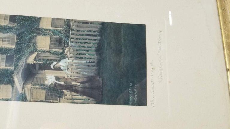 Wallace Nutting Signed "The Last Word" Hand Colored Photo Lithograph