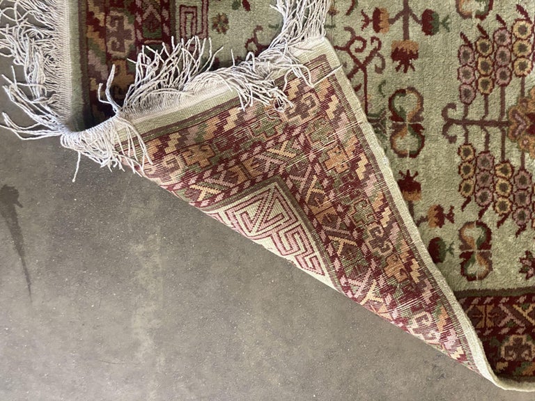 Post War Persian Style Runner Hand Loom 1950s Rug Runner