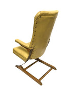 Vintage Rock-a-Chair Cantilever Rocker Chair in Harvest Gold Vinyl