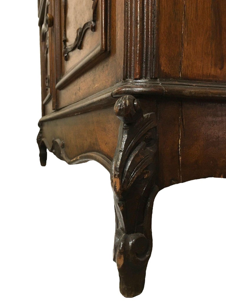 Louis XVI Solid Oak Dressing Vanity Table with Mirror and Marble Top