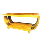 Blond Geometric Art Deco Side & Coffee Table by Gilbert Rohde for Brown Saltman
