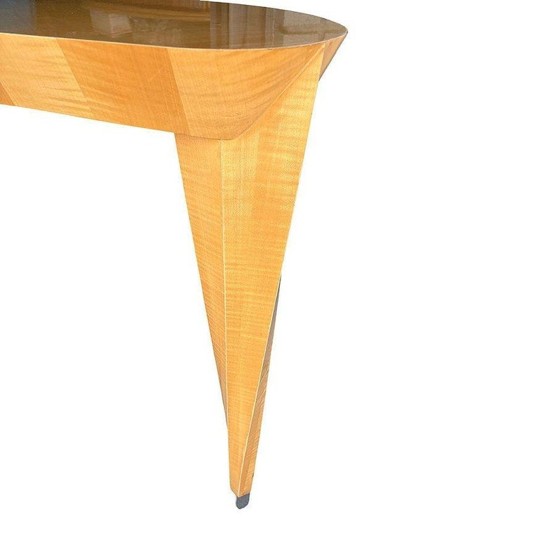 Dakota Jackson "Arabesque" Sculpted Sycamore Wood Writing Desk