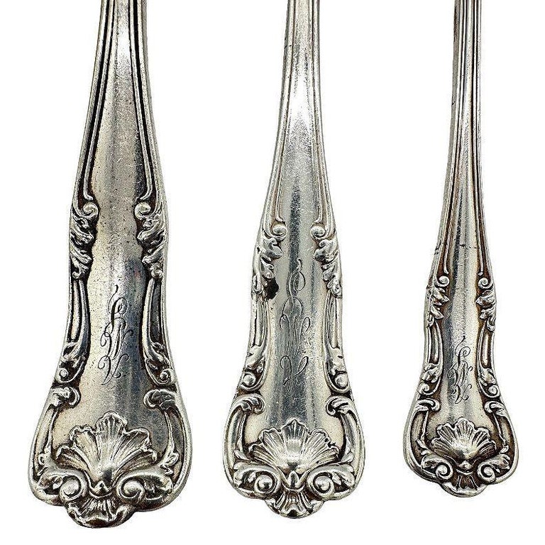Edwardian "Regent" 16 piece Fork/Knife Silver Plate Silverware Set by Gorham