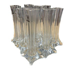 1980s Transparent Art Glass Flower Bud Vase by Royal Art Glass, Set of 10