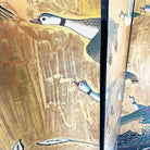 MCM Chinese Export Hand Gilded 6-Panel Geese Coromandel Screen Room Divider