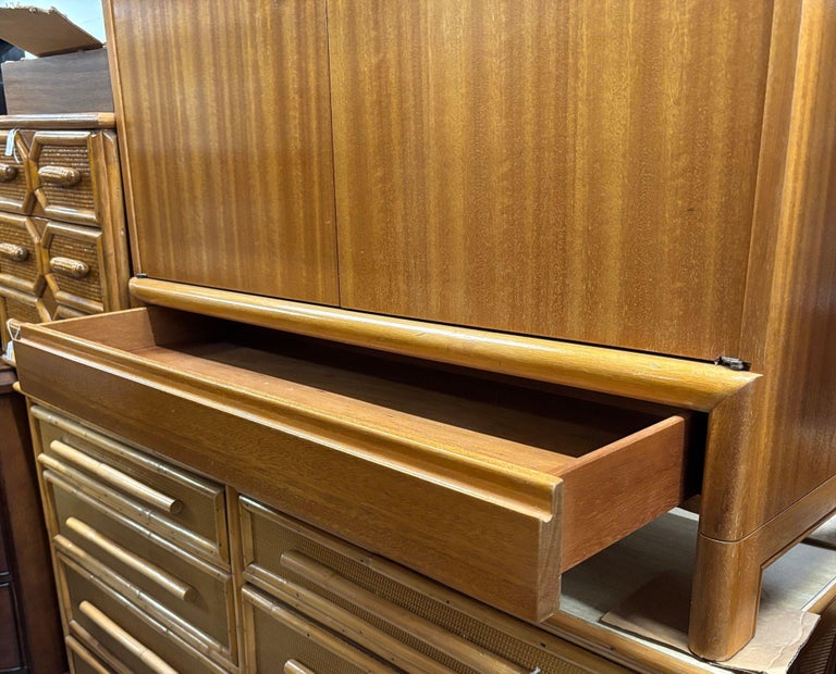 Mid-century 6057 Server Mahogany Sideboard Cabinet, John Keal for Brown Saltman