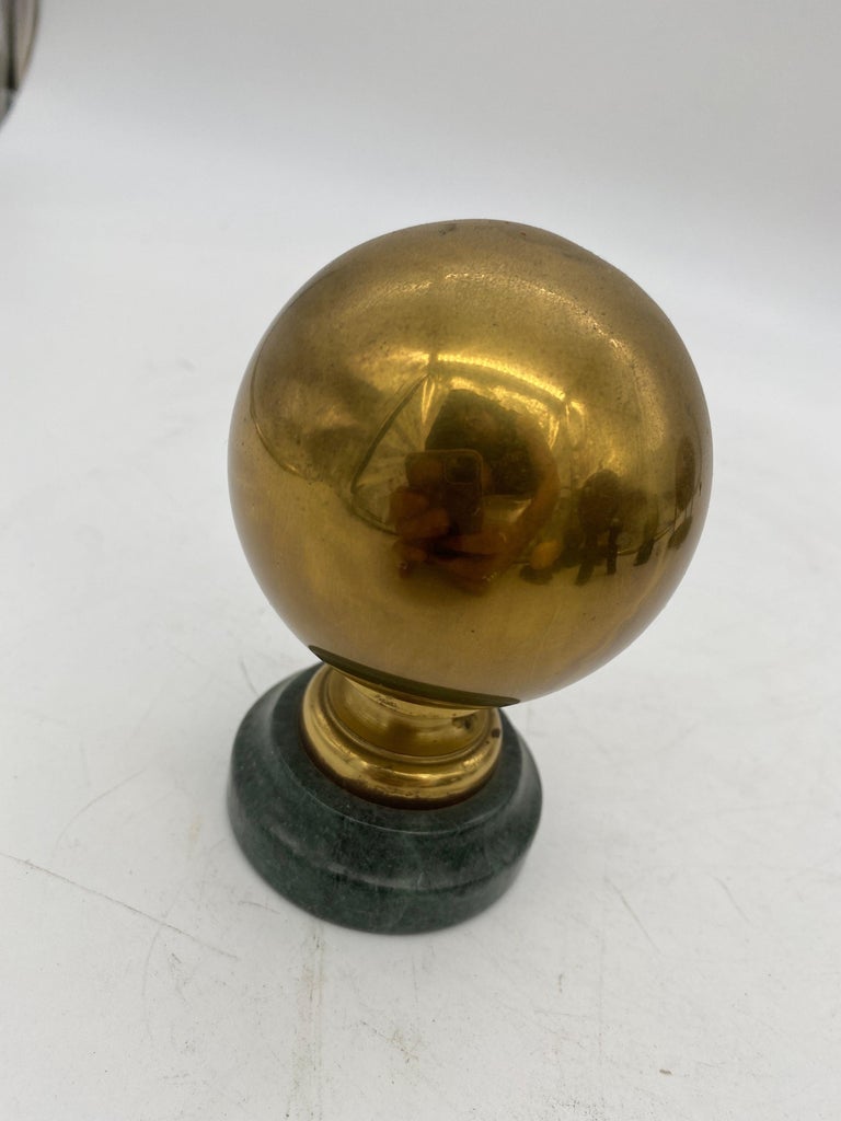 Vintage Marble, Brass, Resin, Glass Spheres with Stands Collection