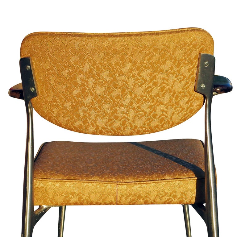 Aluminum Gazelle Armchairs by Shelby Williams, Set of Four