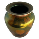 Rare Early 20th Iridescent Handblown Heart & Vine Vase Set by Imperial