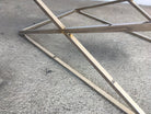 Granger Hertzog Attributed Chrome X Base Glass Top Coffee Table