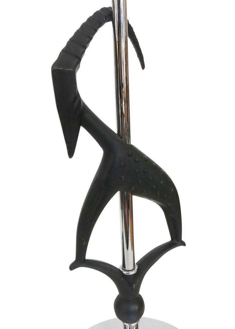 Midcentury Gazelle Table Lamps, Pair by Rembrandt