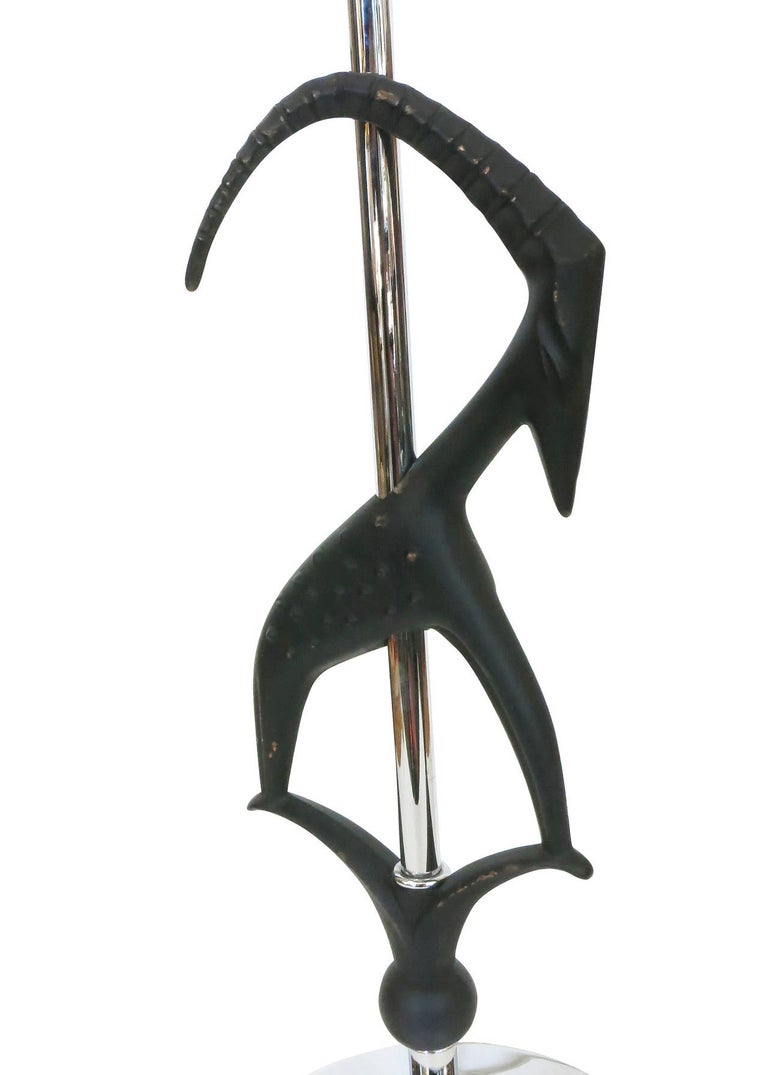 Midcentury Gazelle Table Lamps, Pair by Rembrandt