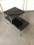 Wolfgang Hoffmann Style Art Deco Chrome Tubular & Lacquer Micarta Side Table