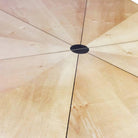 Eliel Saarinen Style Dining Table with Sculpted Bases and Inlay Top