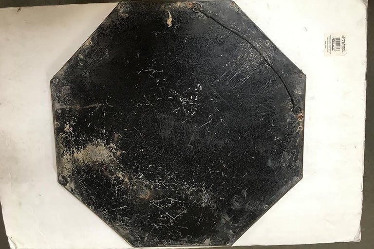 Arts & Crafts Hand Hammered Octagon Copper Mirror