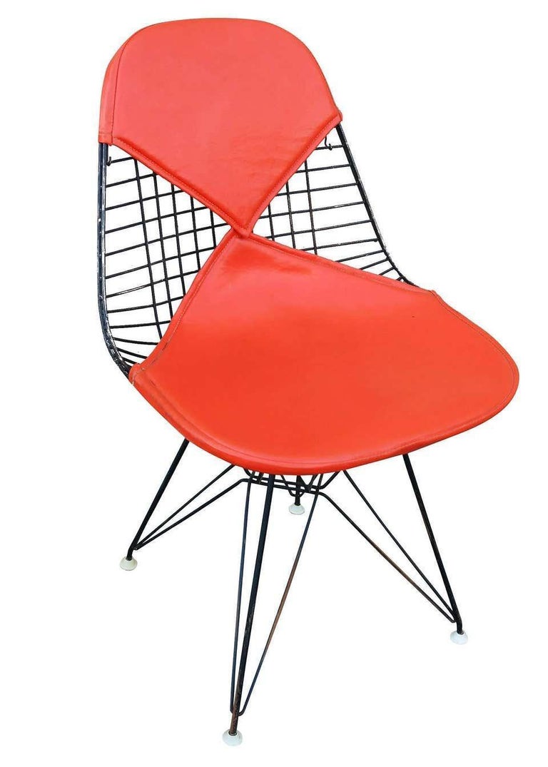 Charles Eames Orange DKR Bikini Chair for Herman Miller, Set of Four