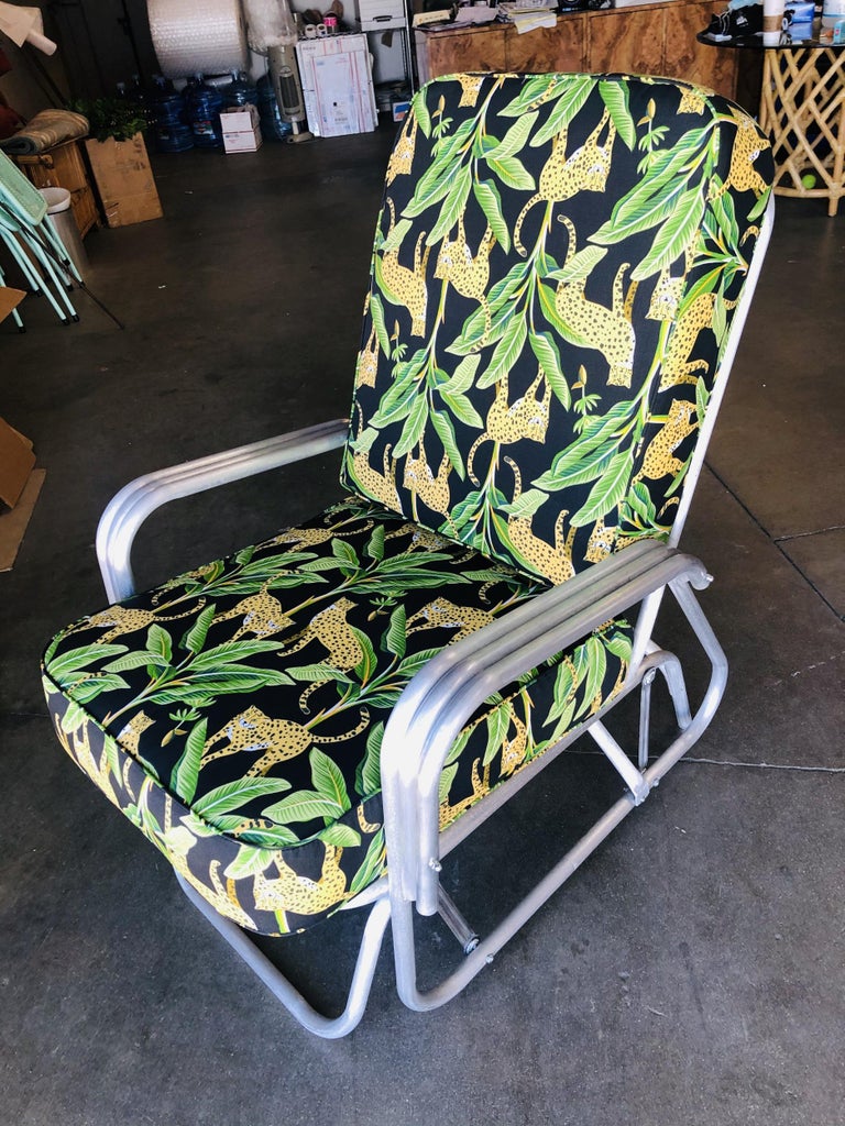 Aluminum Patio/Outdoor Slider Rocking Lounge Chair with Speed Arm