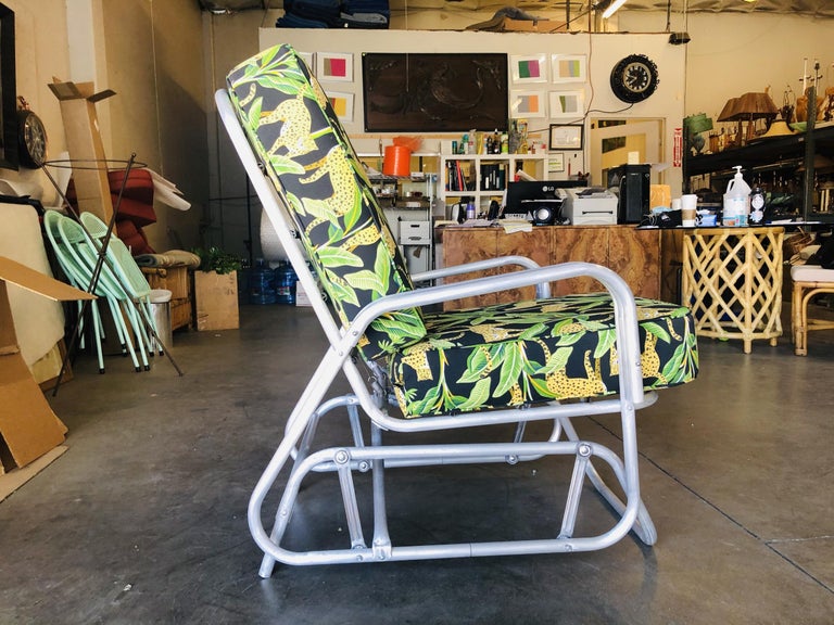 Aluminum Patio/Outdoor Slider Rocking Lounge Chair with Speed Arm