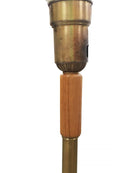 Heifetz Style Hand-Carved Torchiere Floor Lamp