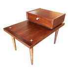 American of Martinsville Two-Tier Bedside Table Pair
