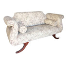 Duncan Phyfe Style Love Seat Settee with Scrolling Arms