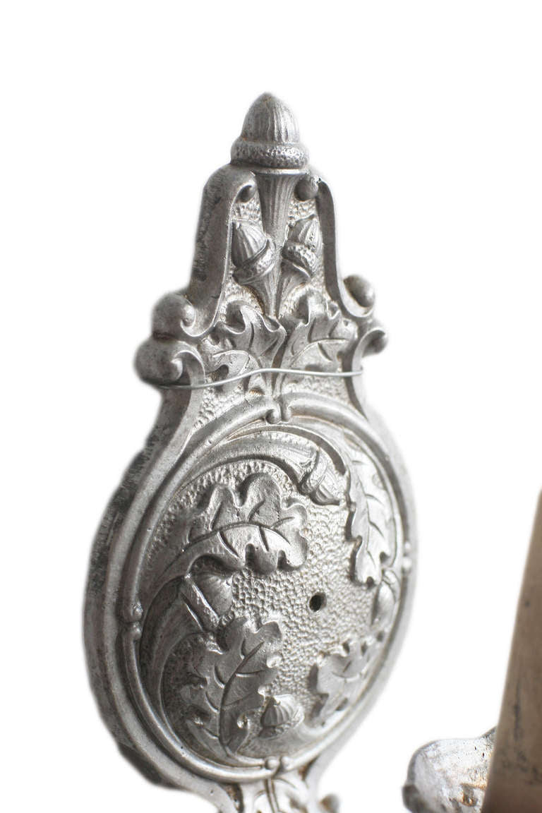 1920s Regency Style Cast Aluminum Wall Sconce by Gold Co, 4 Available