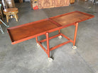 Poul Hundevad Attributed Danish Modern Expanding Rolling Bar Cart