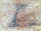 Rare Restored Gateleg Dining Table with Screen Printed Plywood Top