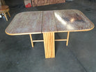 Rare Restored Gateleg Dining Table with Screen Printed Plywood Top