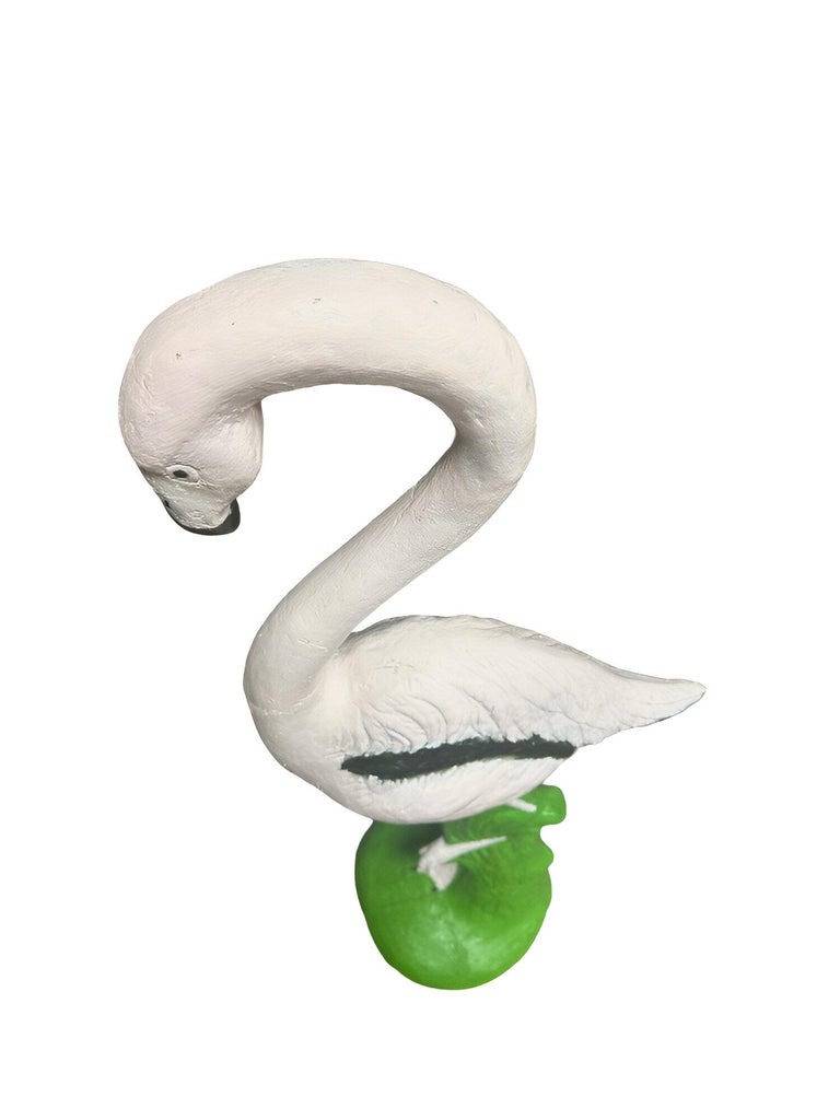 Restored Vintage Life Size Pink Flamingo Statues - Full Size Pair