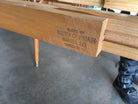 Brown Saltman Mahogany Extendable Dining Table by John Keal
