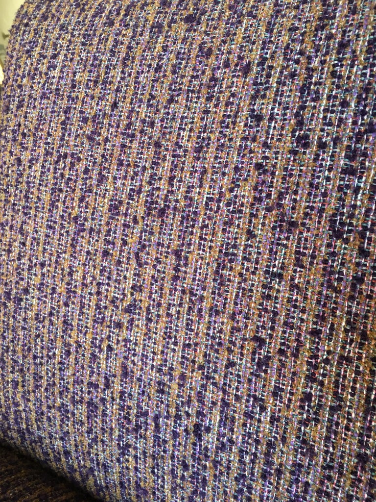 Thonet Bentwood Armchair with Purple Seat