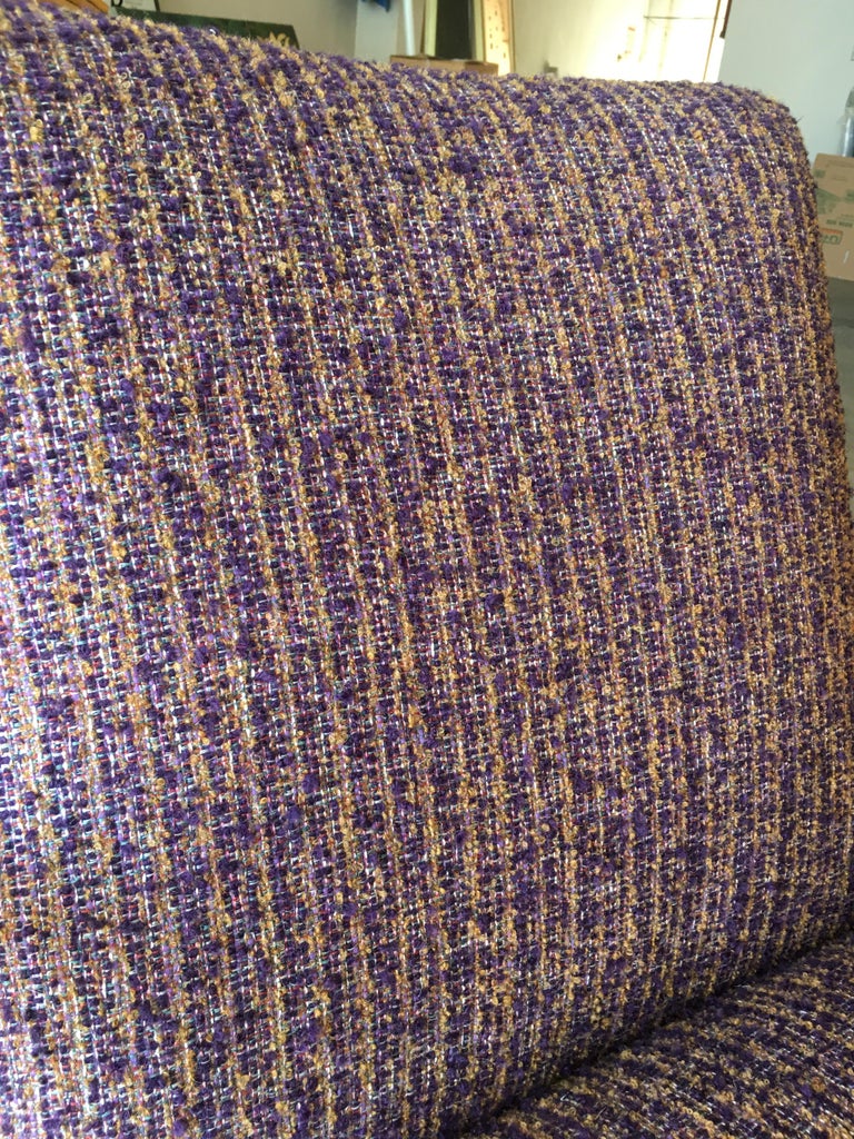 Thonet Bentwood Armchair with Purple Seat